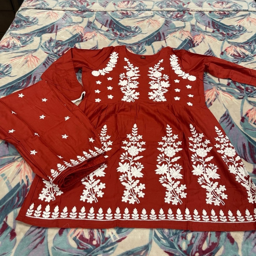 🌹PAKISTANI CHICKENKARI COORD SET SHALWAR KAMEEZ 🌹